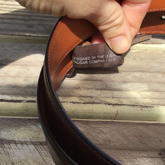 Trafalgar Easton Leather Belt Java Brown L 36/90 - Picture 7 of 8